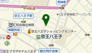 八王子音楽院の地図画像