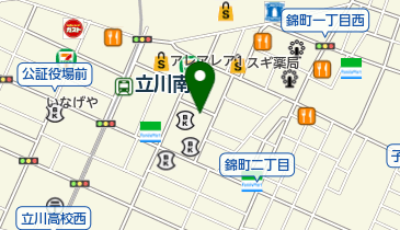 とらふぐ亭立川店の地図画像