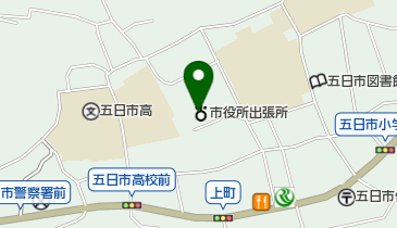 東京都西多摩保健所秋川地域センターの地図画像