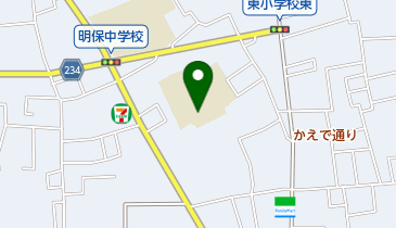 西東京市 東学童クラブの地図画像