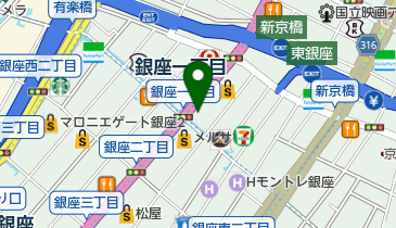 ノバレーゼ銀座の地図画像