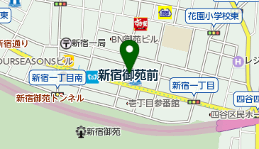 ハクビ京都きもの学院新宿校の地図画像