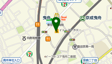 咲菜曳舟店の地図画像