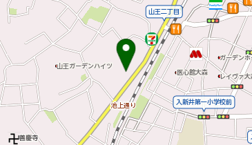 大森山王整体院の地図画像
