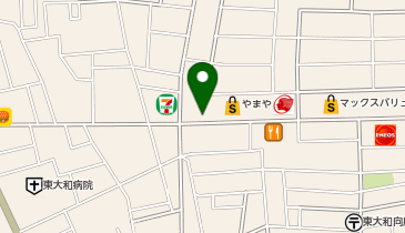 ラビット21東大和中央店の地図画像