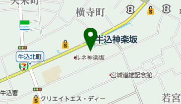 神楽坂霊園の地図画像
