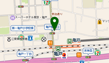 ほぐしの達人亀戸店の地図画像