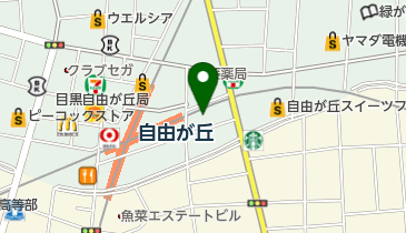 ラフィネ-フレル・ウィズ自由が丘店の地図画像