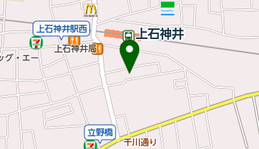 練馬区 地域集会所 上石神井区民の地図画像