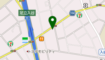 フットワークショップGTIの地図画像