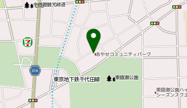 あやせコミュニティパークの地図画像