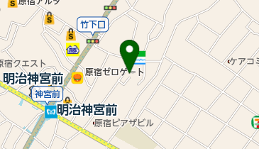 ブローチャーズ(BROTURES)HARAJUKUの地図画像