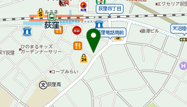 整体院癒庵堂荻窪店の地図画像