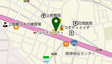 健やか整骨院上板橋の地図画像