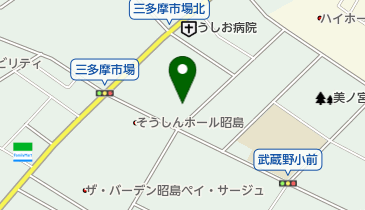 むさしの治療院の地図画像