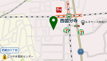 国分寺市立いずみホールの地図画像