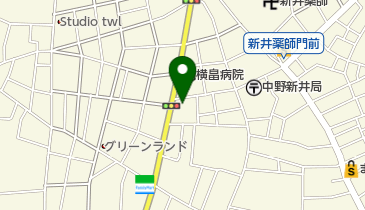 むさしの薬局新井薬師店の地図画像