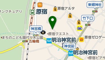 天使の窓原宿表参道の地図画像