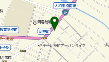 八王子栄光教会の地図画像