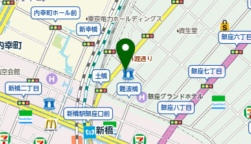 銀座きもの小町の地図画像
