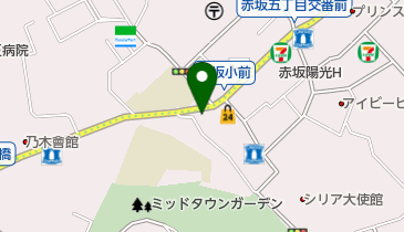 CJ赤坂店の地図画像