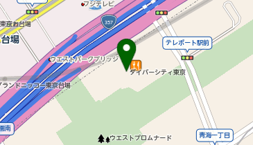 ZeppDiverCityTOKYOの地図画像