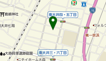 品川区 南大井在宅サービスセンターの地図画像