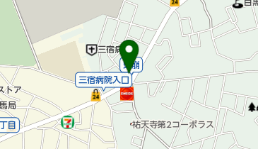 デリズ上目黒店の地図画像