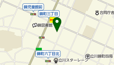日本キリスト教団立川教会の地図画像