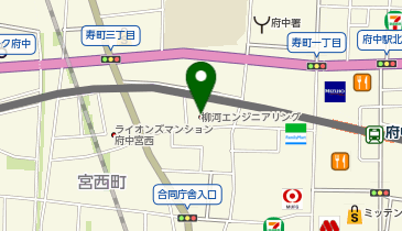 ETCダンススクール府中校の地図画像