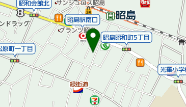 アースサポート昭島の地図画像
