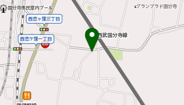 恋ケ窪会館の地図画像