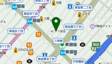 ブライダルハウスチュチュ銀座の地図画像