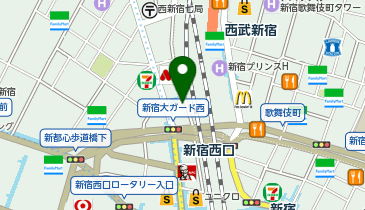 ワンカラ新宿大ガード店の地図画像