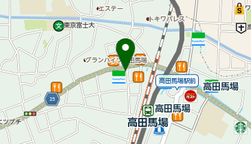 ジェイエステティック高田馬場店の地図画像