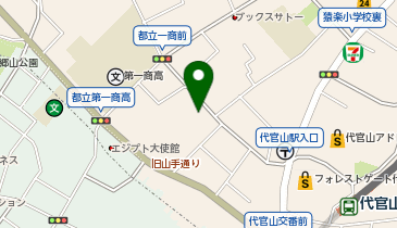 GREENDOG代官山の地図画像