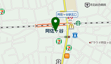 ほぐしの達人阿佐ヶ谷店の地図画像
