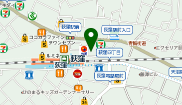 マージャンクラブ慶春の地図画像
