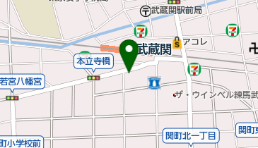 フタバ薬局武蔵関店の地図画像