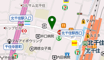 ECC外語学院北千住校の地図画像