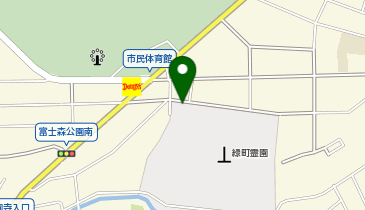 八王子市役所 市民部 市民生活課 緑町霊園の地図画像