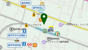 ECC外語学院調布校の地図画像