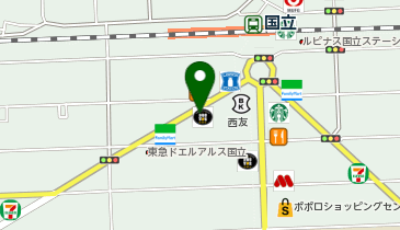 ECC外語学院国立校の地図画像