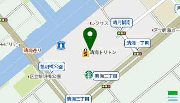 パレットプラザ晴海トリトン店の地図画像