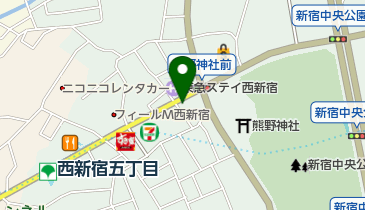 ポニークリーニング熊野神社前店の地図画像