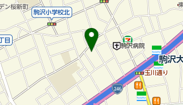 日能研駒沢大学校の地図画像