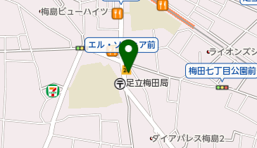なぐら理容店の地図画像