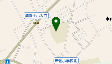 清瀬市立 十小学童クラブの地図画像