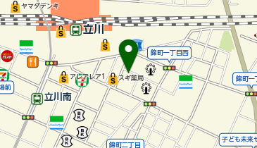 金太郎立川本店の地図画像