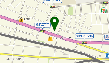 府中の森動物病院の地図画像